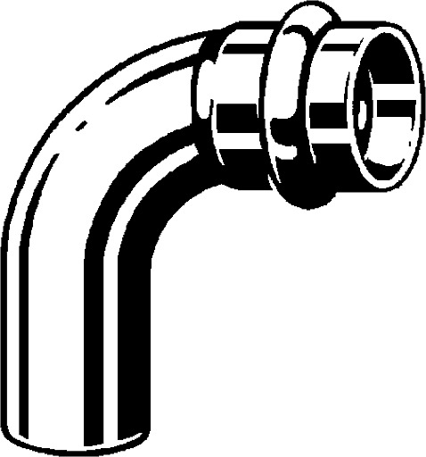Profipress G, elbow 90°, 345 594