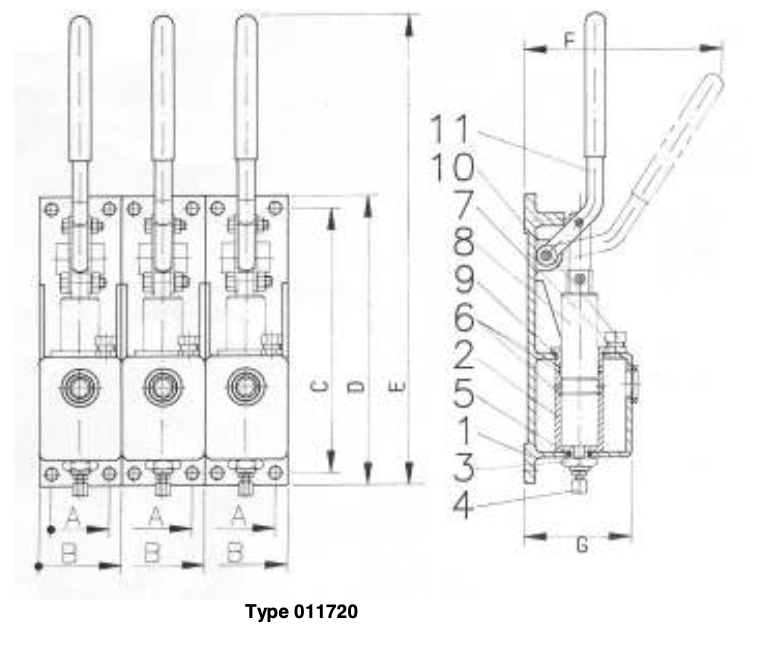 Hydraulic Release station for operating of quick-closing valves