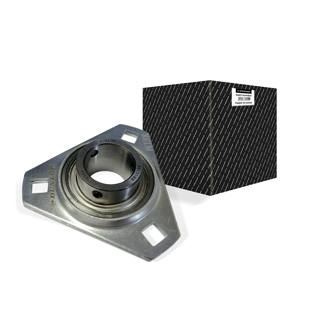 3-BOLT FLANGED BEARING UNIT,BPFT6/30MM-EC DUN
