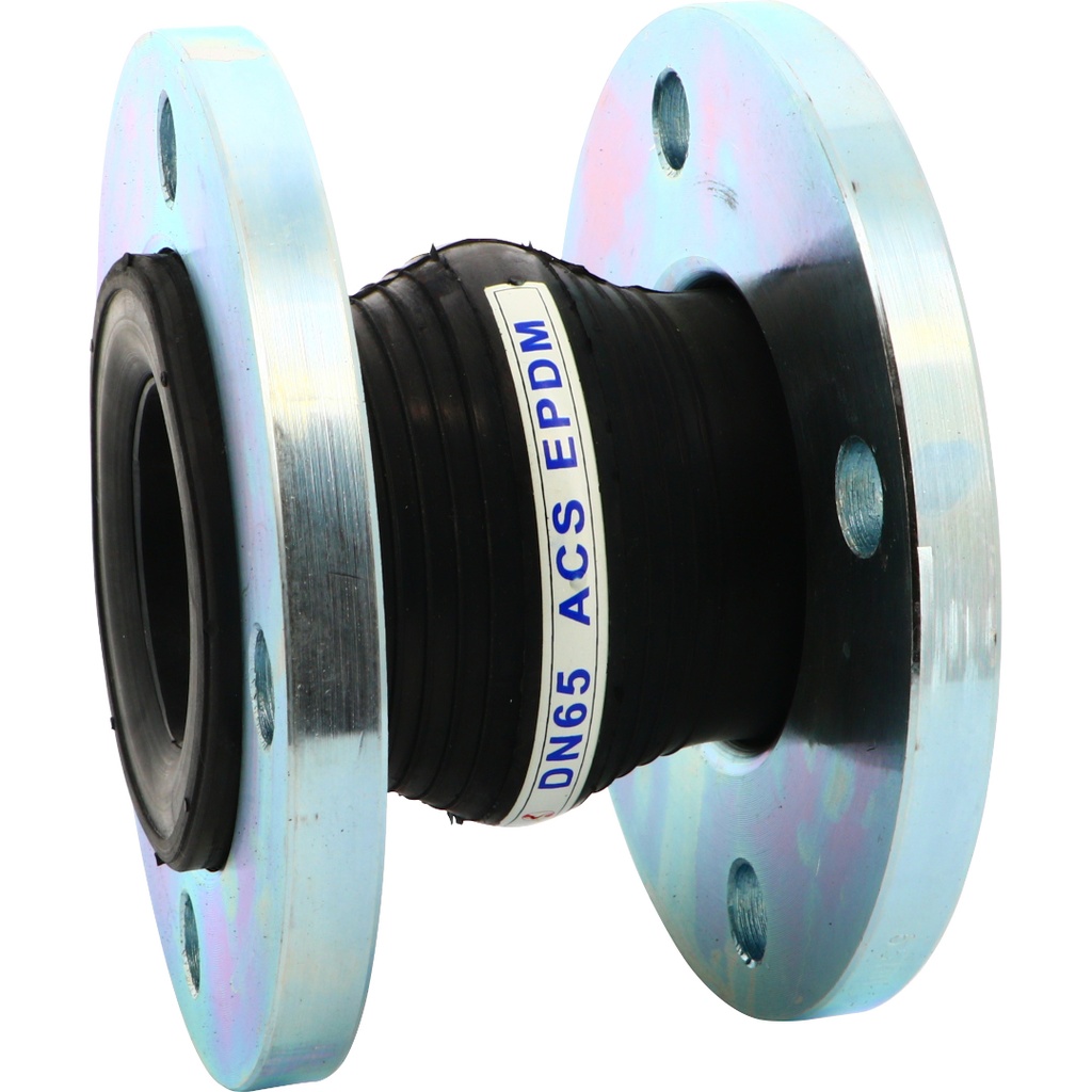 RUBBER EXPANSION JOINT 1507 ACS DN65 EPDM single wave/Steel flanges L=130mm  