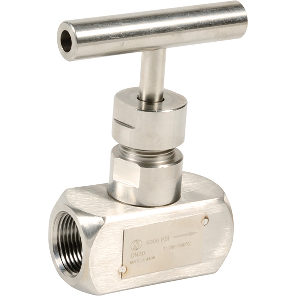 STAINLESS STEEL NEEDLE V. 481 BSP 3/8" FF CF8M/F304 needle High pressure  