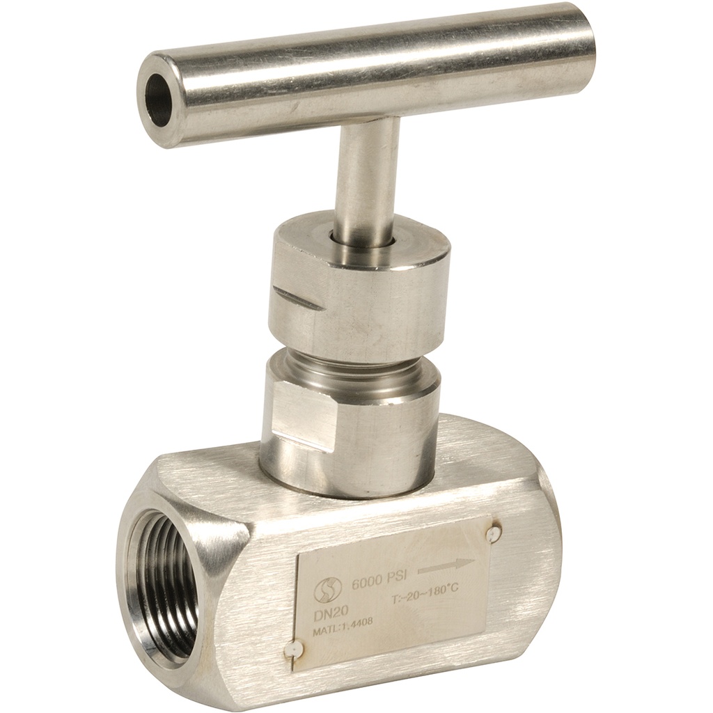 STAINLESS STEEL NEEDLE V. 487 NPT 3/8" FF CF8M/F304 needle High pressure  