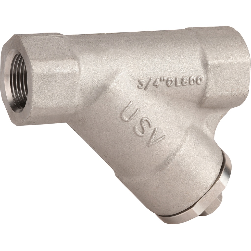 ST STEEL Y-STRAINER 239 NPT 3/8" FF F316 body / F316 screen 800lbs  