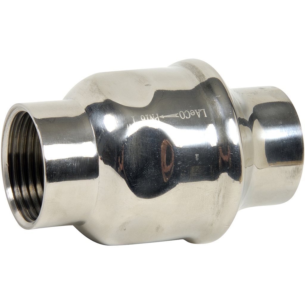 STAINLESS STEEL CHECK V. 326 BSP 1"1/4 FF F316 Spring Check All positions  