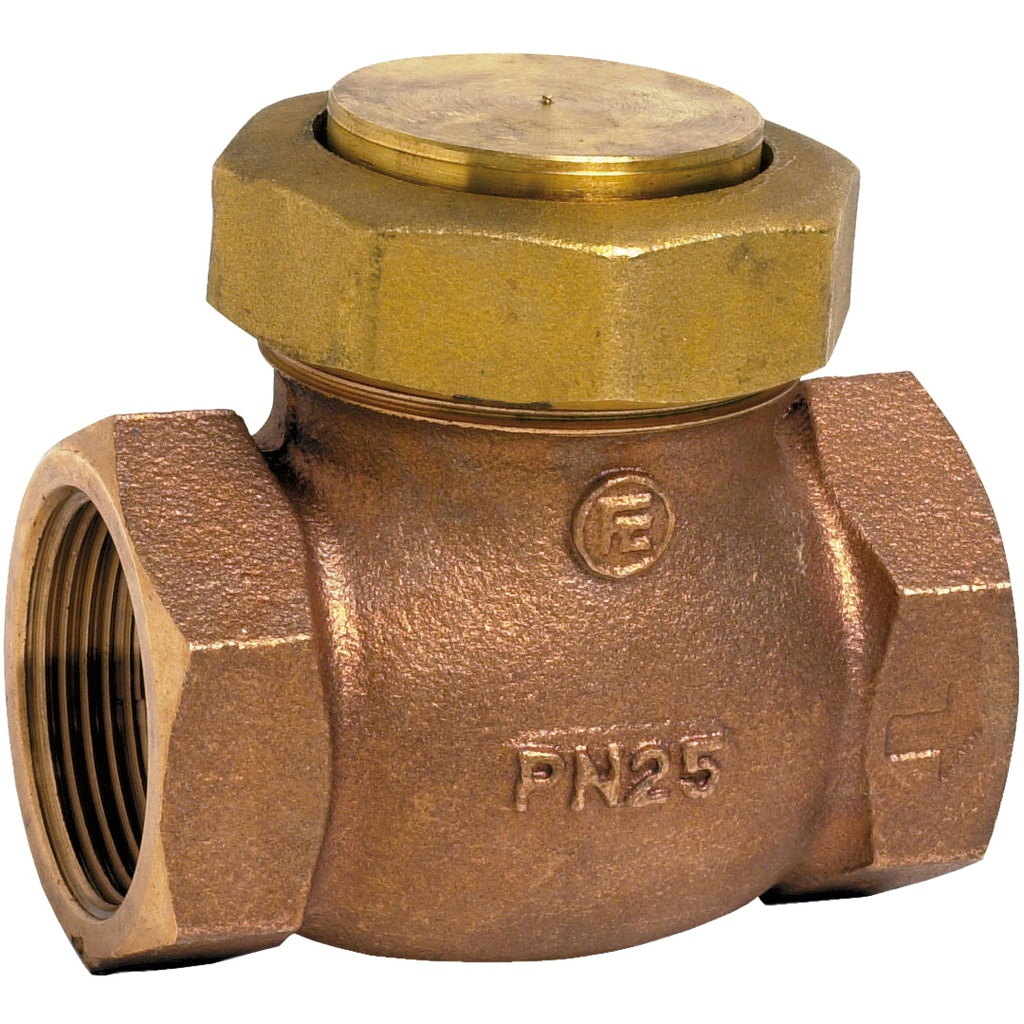 BRONZE CHECK V. 350 BSP 1/2" FF Globe check Metal seat  