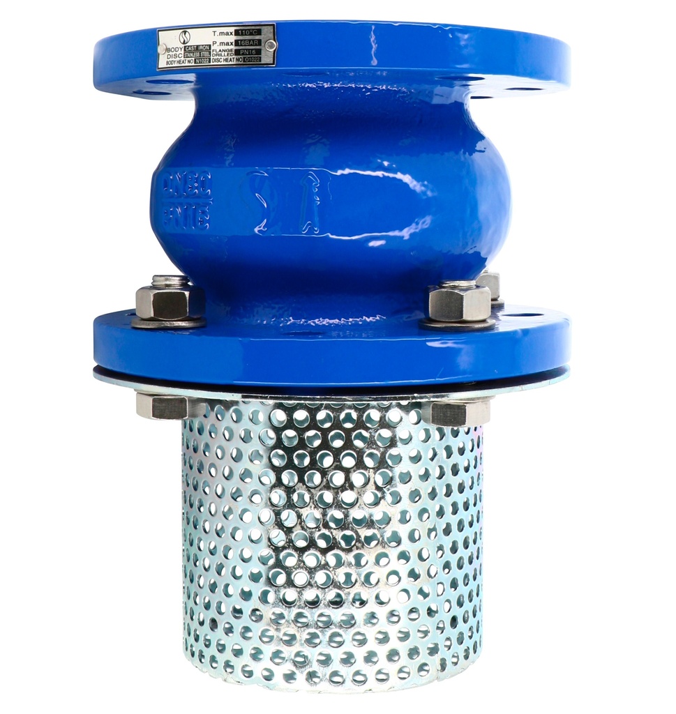 FOOT VALVES 368 PN16 DN250 Check V.369 +Carbon st. strainer basket  