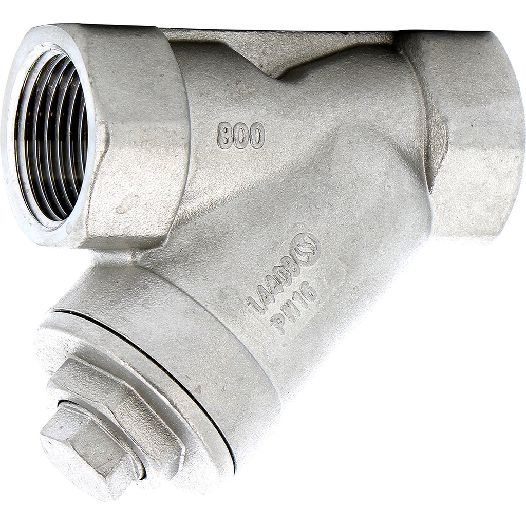 STAINLESS STEEL Y-STRAINER 230 BSP 1"1/4 FF CF8M body / F304 screen  