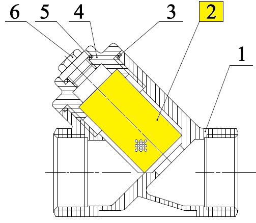 SCREEN 230MV 1" D33xL49 0,25mm    