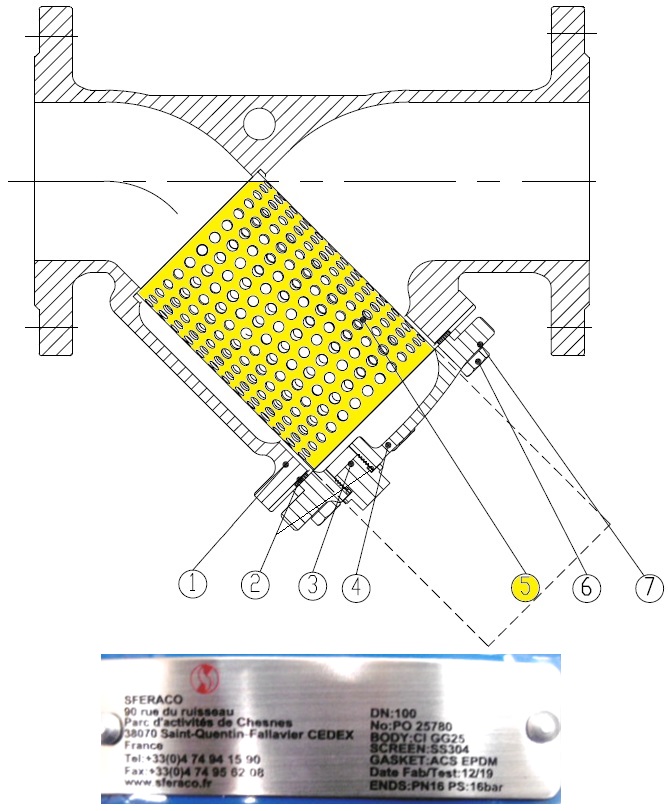 SCREEN for STRAINER 233H DN200 218X311    