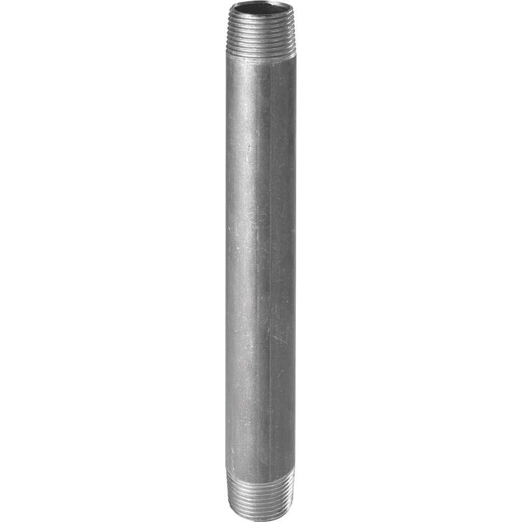 530G - BARREL NIPPLE 4" L100 GALVANISED  