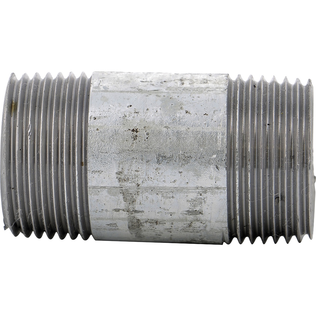 530G - BARREL NIPPLE 4" L120 GALVANISED  