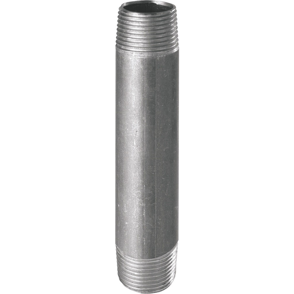 530G - BARREL NIPPLE 1/4" L200 GALVANISED  